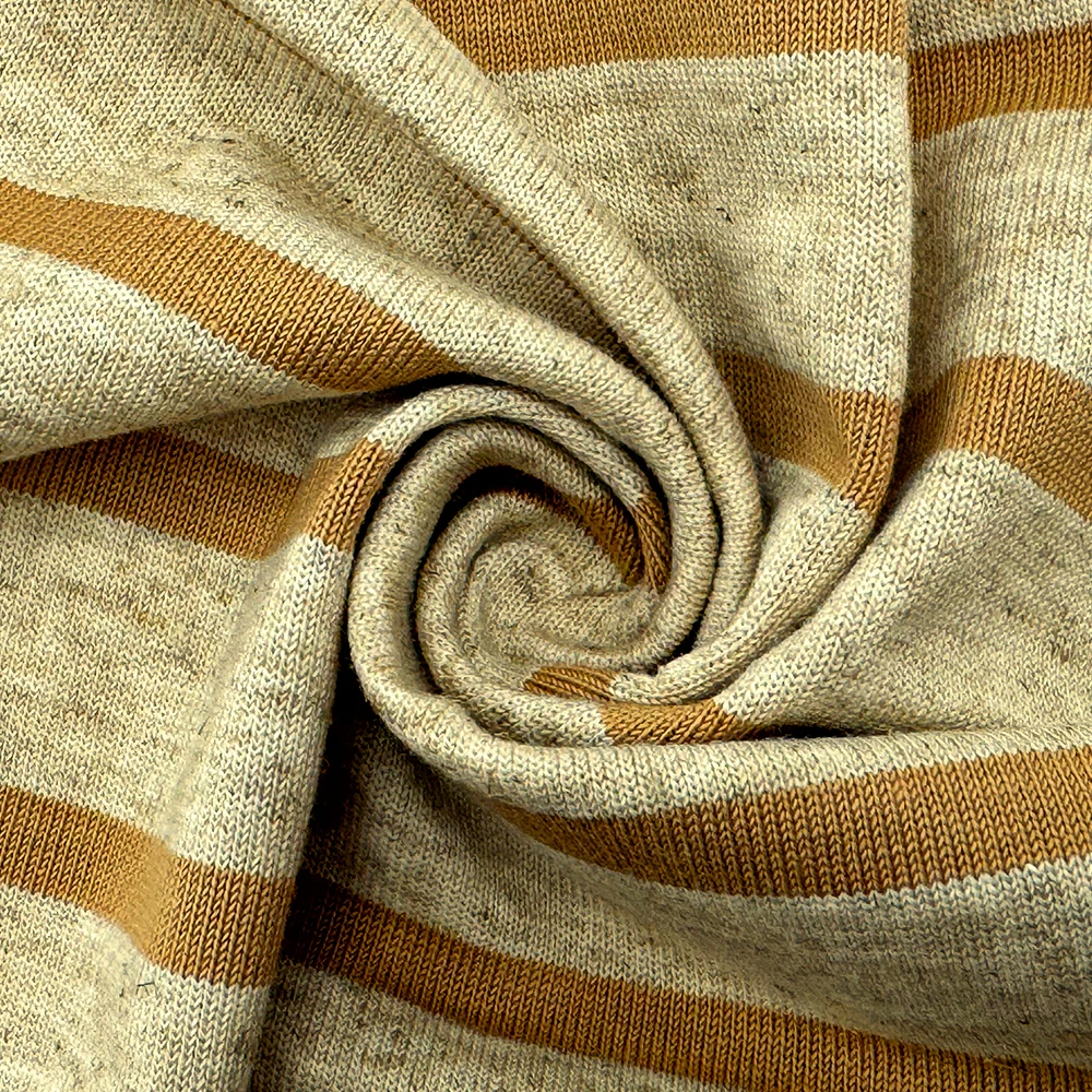 22% Linen 78% Cotton Knitted Tweed Fabric High Quality Fabrics Organic Linen Fabric 798