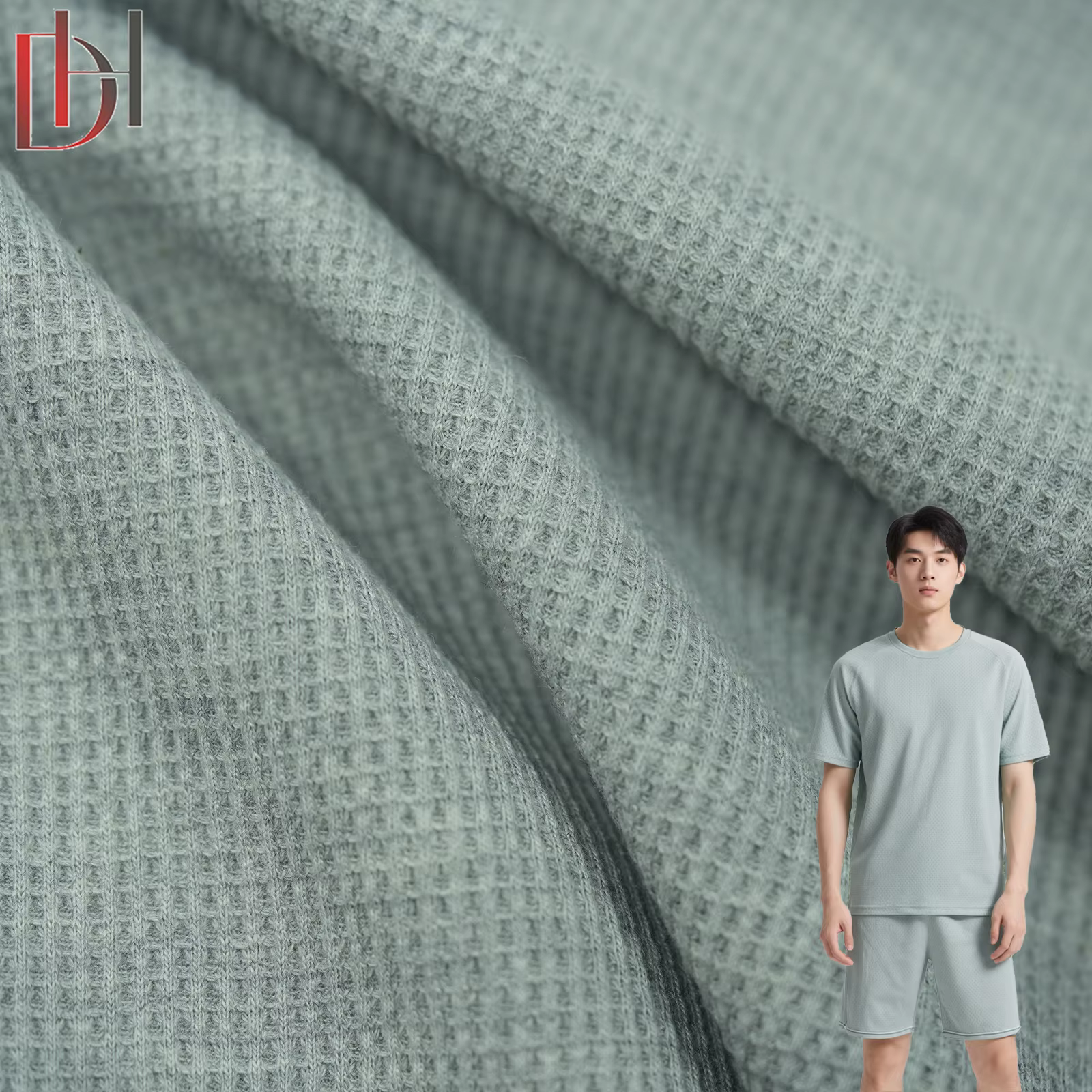 Eco-friendly Apparels Fashionable Shirts Dresses Skirts Boys Girls Dye Accessories Available Waffle Fabric 515