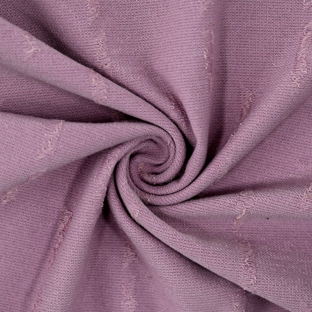 High-end Customized Jacquard Fabric 92% Cotton-like 8% Spandex Available for Wholesale  workwear jersey knit fabric 975