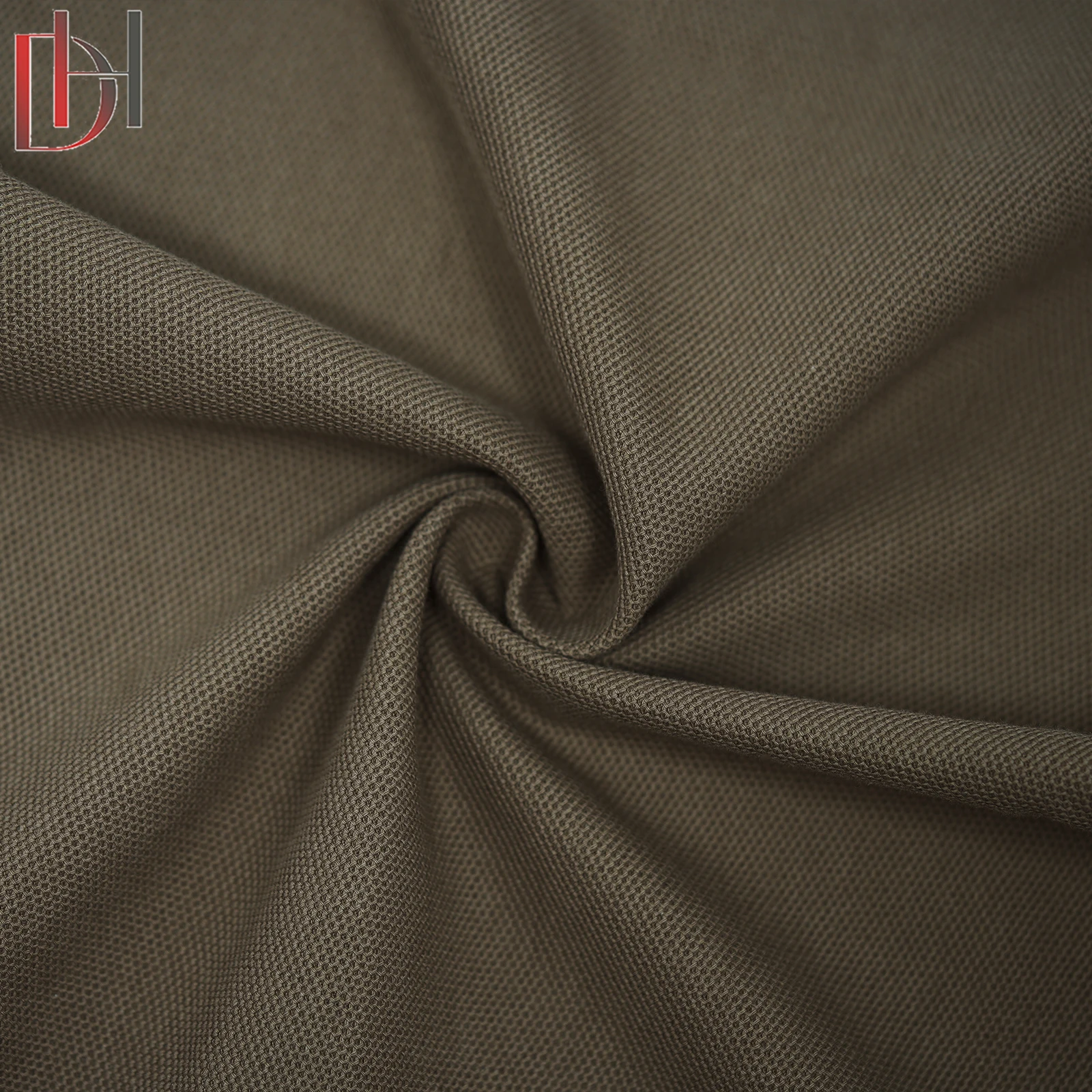 Wholesale 100% Eco-friendly Cotton Pique Fabric Customizable Heavyweight Plain Dyed Weft Woven Blackout Factory Direct Supply 611