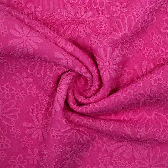 High-End Custom Jacquard Fabric 95% Polyester 5% Spandex Breathable and Yarn Dyed Pattern for Wholesale Dress Use 692