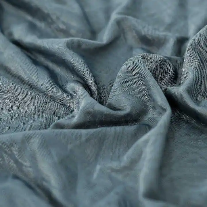 High Quality Customized Jacquard Fabric 88% Polyester 12% Spandex Ice Silk Petal for Clothing for Dress Factory Wholesale 256