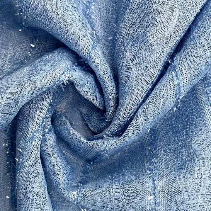 High Quality Jacquard Fabric: 92% Polyester, 5% Bright Silk, 3% Spandex Knitted Fabric. 203