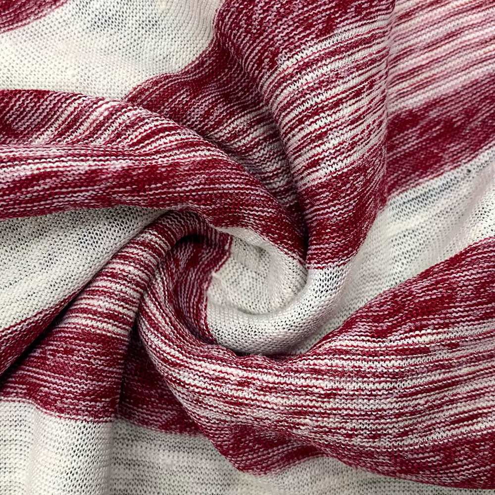 Wholesale Hot Sale Fashion Linen Fabric for Clothing Dihong striped Fabric 871