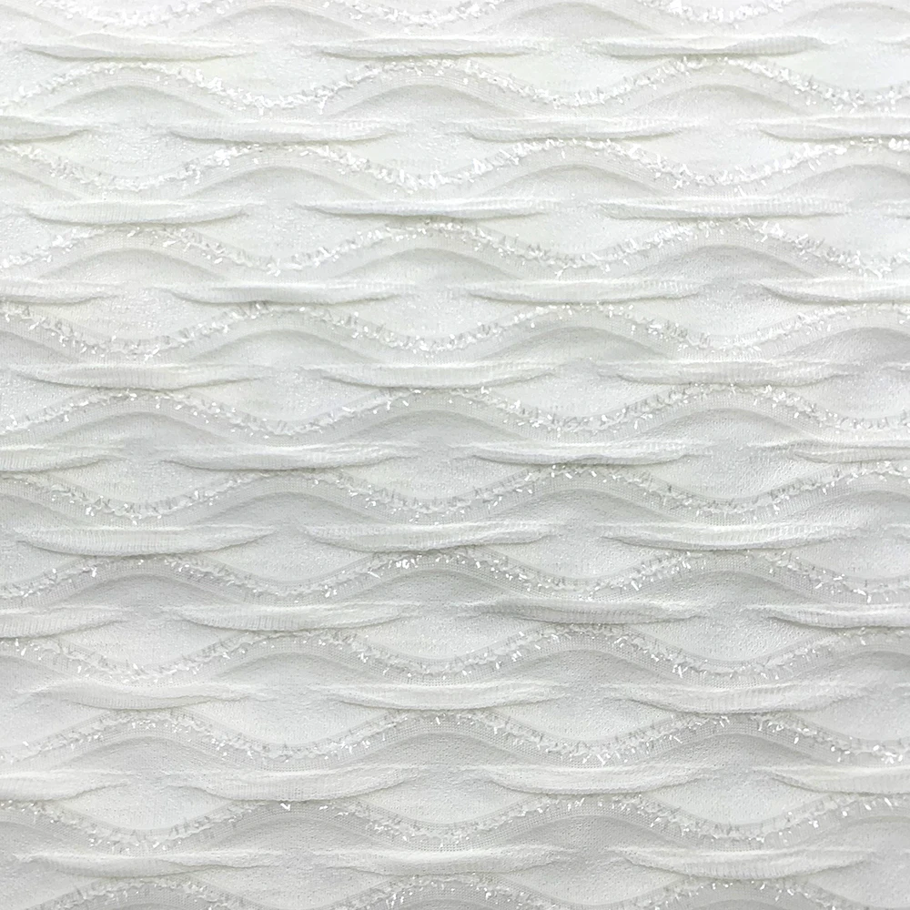 Custom Knitted Fabric, 85% Polyester, 15% Spandex, Jacquard Fabric 377