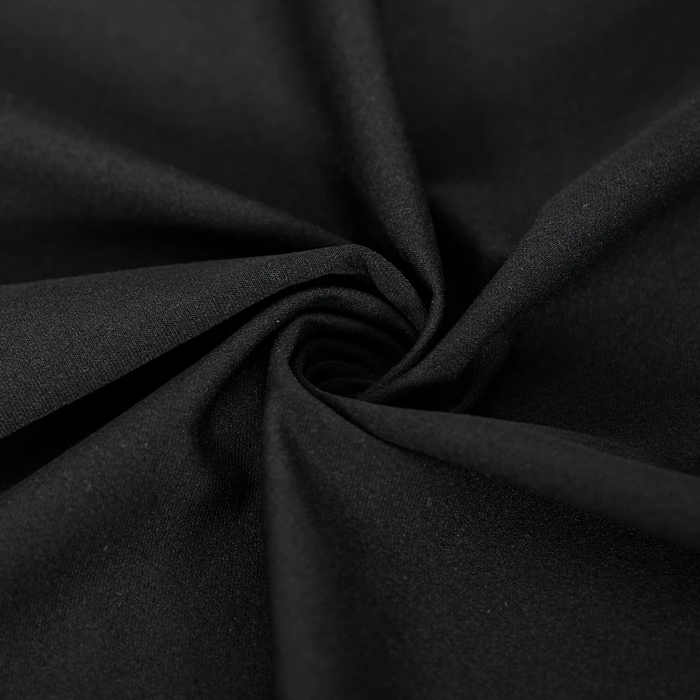 Factory Customized 100% Polyester Imitation Cotton Stretch Plain Fabric Organic Eco-Friendly for Girls Lining Interlining 724