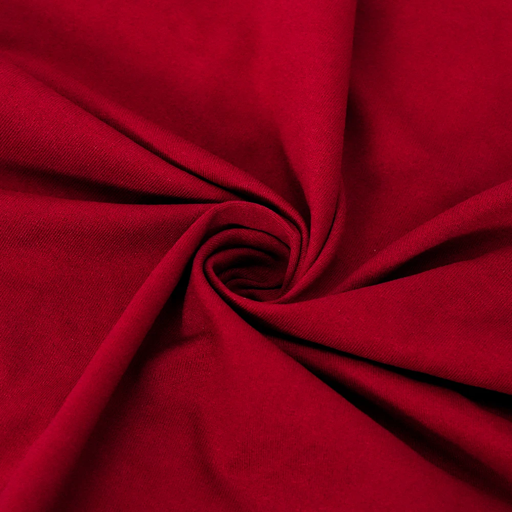 Factory Customized Wholesale Imitation Cotton Stretch Plain Fabric 100% Polyester Suitable for Clothing 935