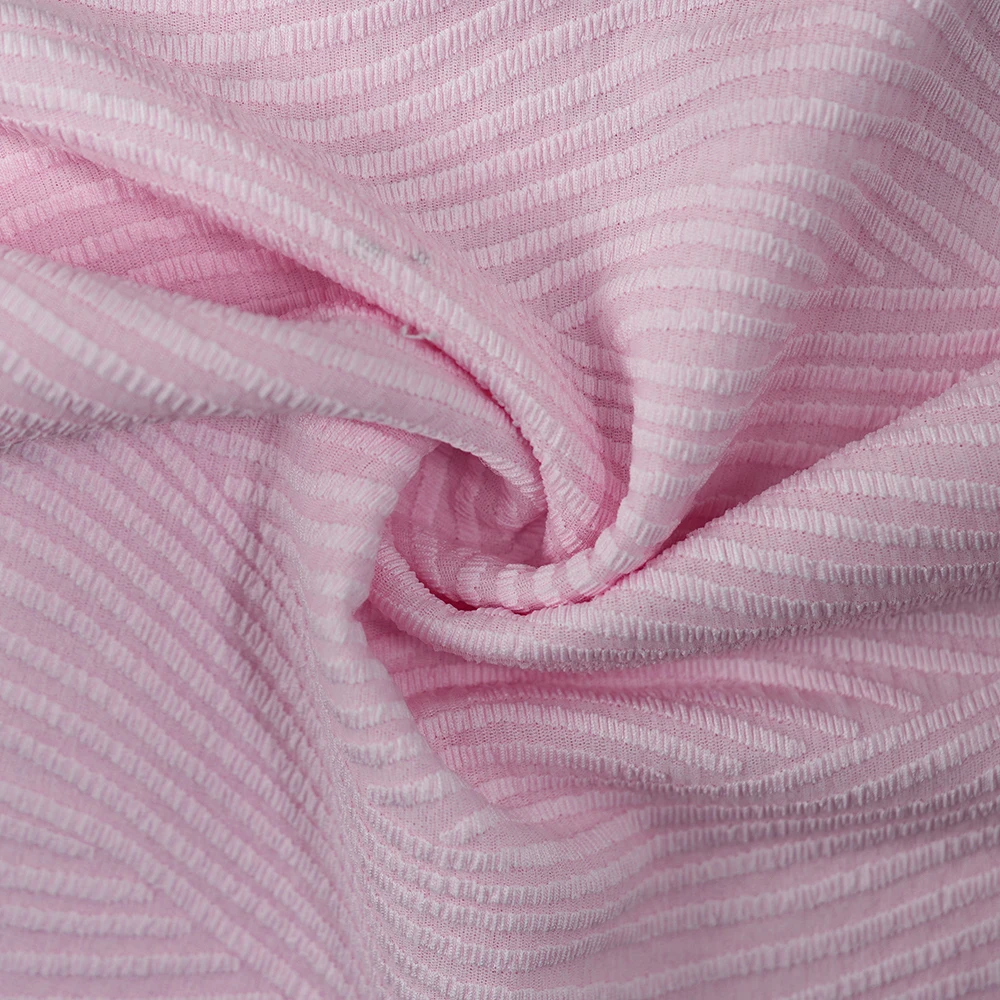 High-End 100% Polyester Jacquard Fabric Customized 95% Polyester 5% Spandex Organic Interlining Lining Material for Wholesale 422