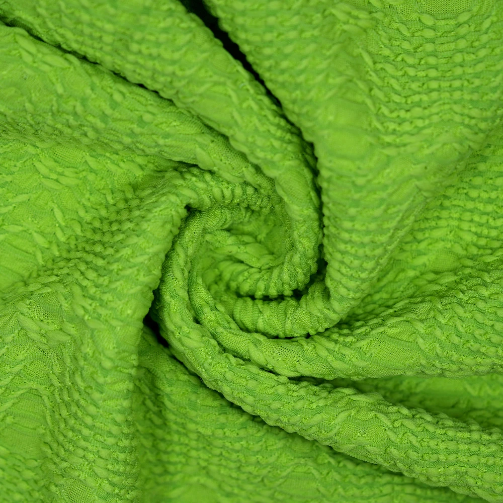 High-end Customized Jacquard Fabric 95% Polyester 5% Spandex Available for Wholesale 990