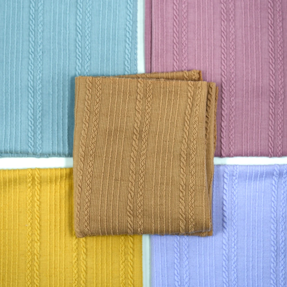 High-End Customized Jacquard Fabric 95% Polyester 5% Spandex Organic Double Layer Small Bubble for Lining Available for 904