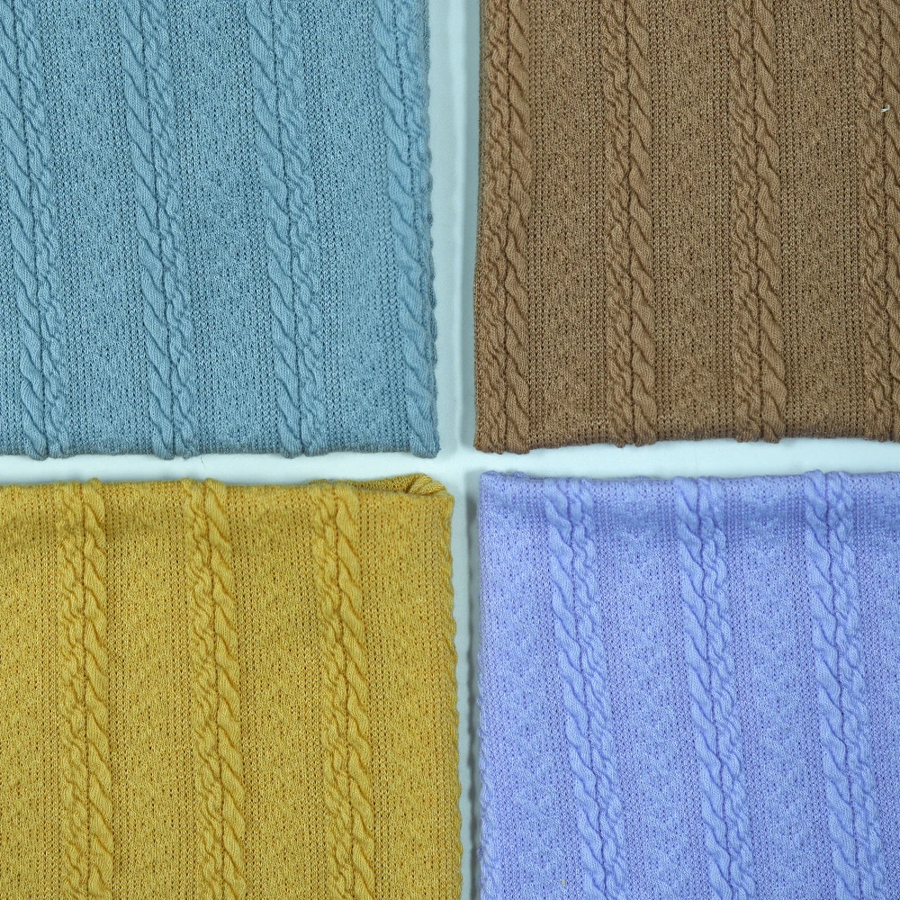 High-end Customized Jacquard Fabric Double Layer Bubble 95% Polyester 5% Spandex Available for Wholesale 218