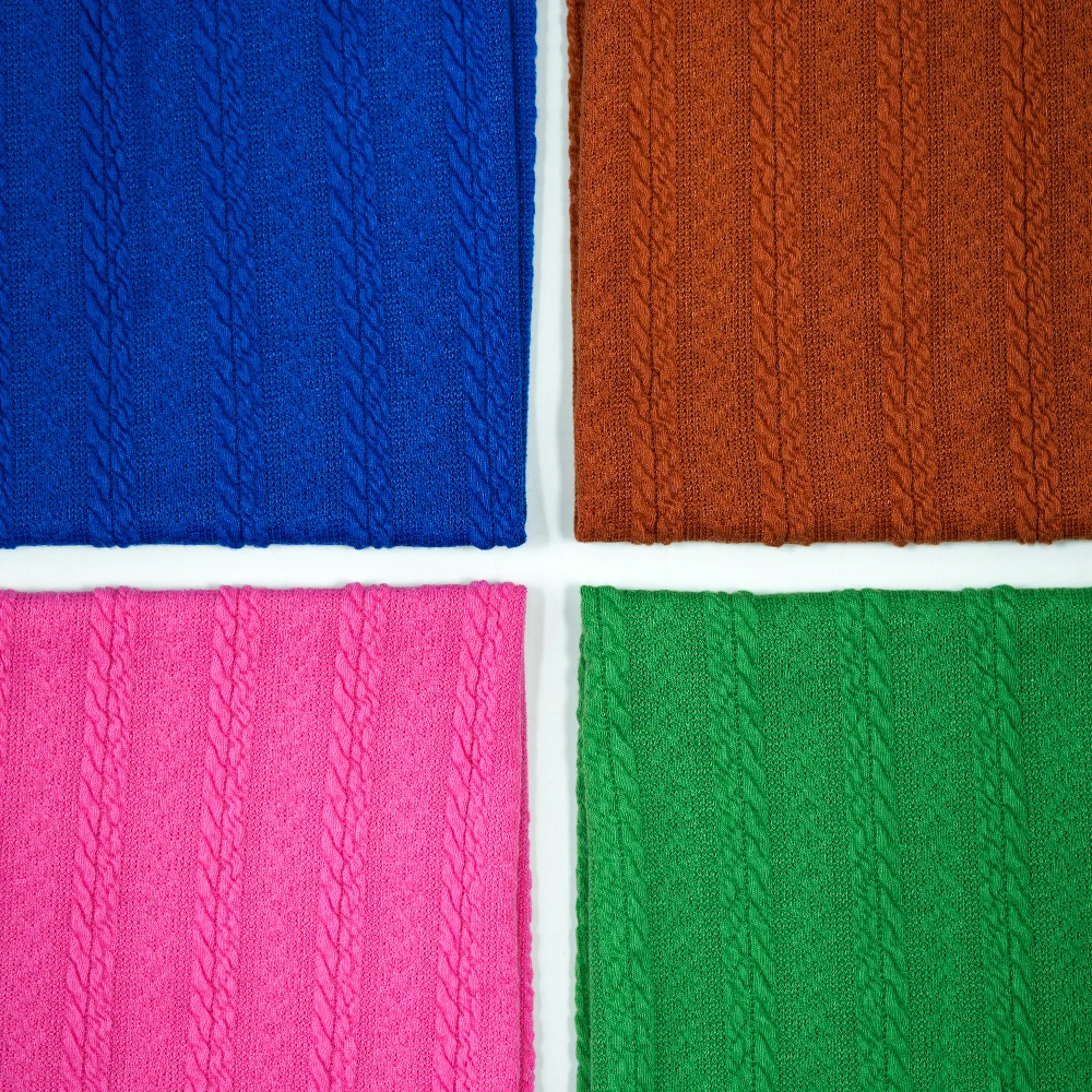 High-end Customized Jacquard Fabric Double Layer Bubble 95% Polyester 5% Spandex Available for Wholesale 222