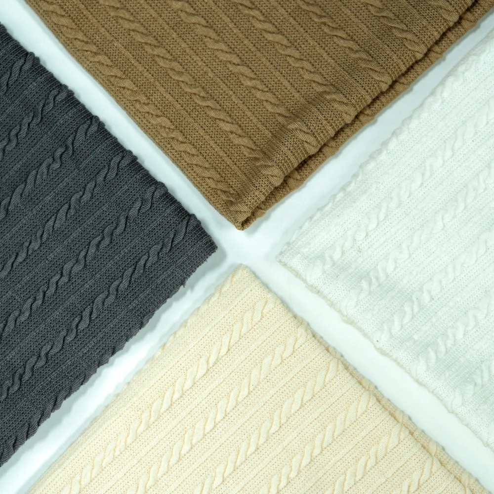 High-end Customized Jacquard Fabric Double Layer Small Bubble 95% Polyester 5% Spandex Available for Wholesale 126