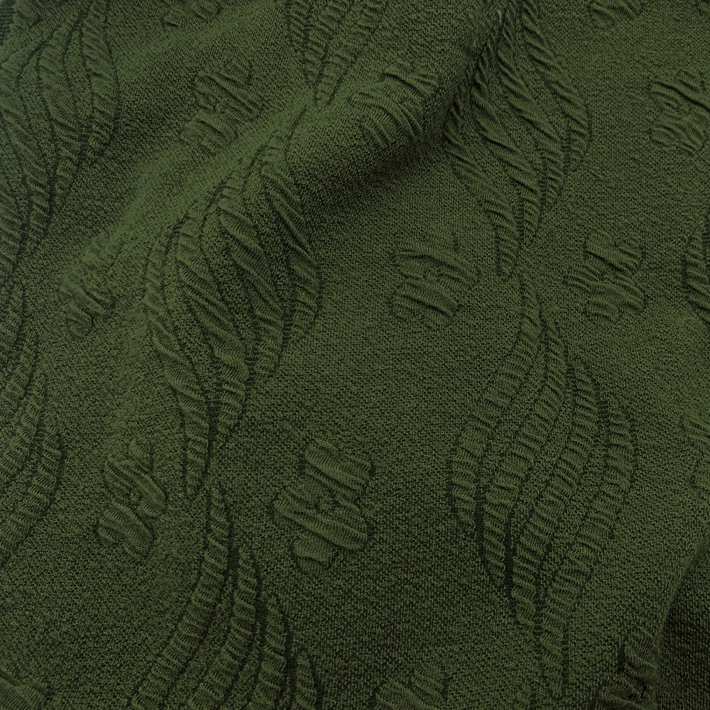 High Quality 95% Polyester 5% Spandex Knitted Jacquard Fabric 526