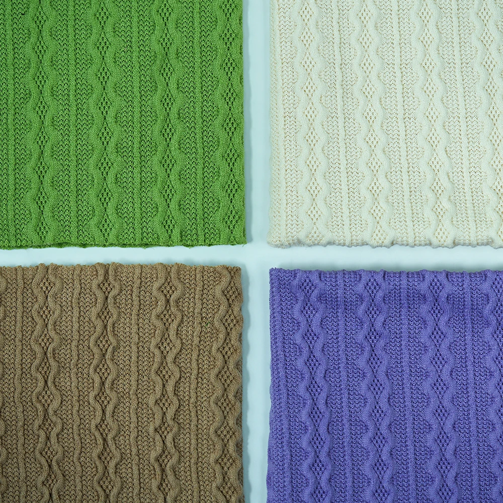 High Quality Jacquard Breathable Fabric 95% Polyester and 5% Spandex Woven Technique for Stretch Dress for Boys and Girls 698